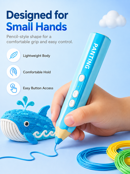 ✨ Kids 3D Printing Pen Kit | Low-Temperature Creative Toy