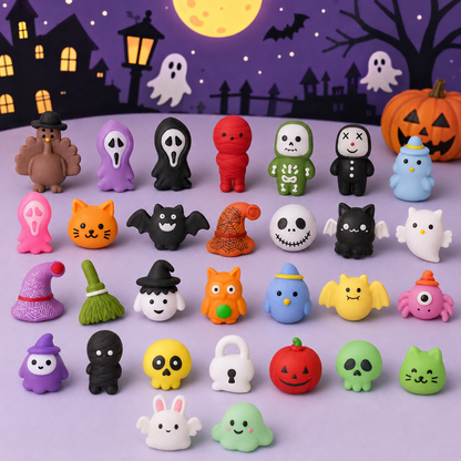🎃 30 Mystery Squishies · Squeeze · Collect · Discover