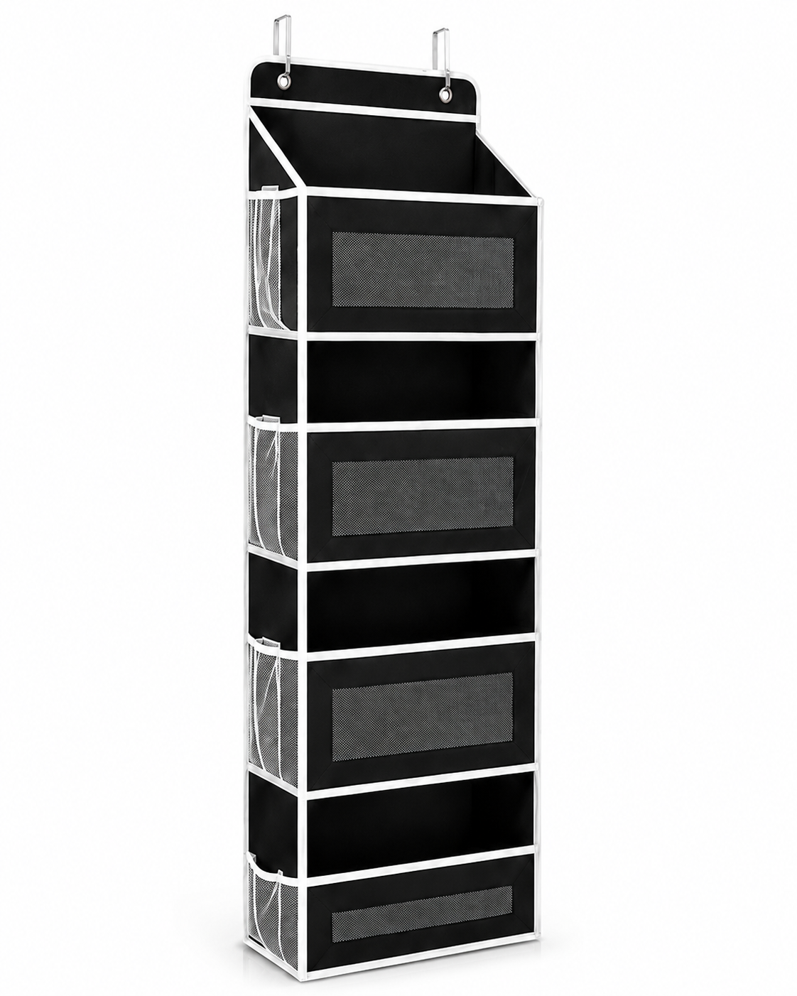 5-Tier Over-the-Door Hanging Organizer with Mesh Pockets