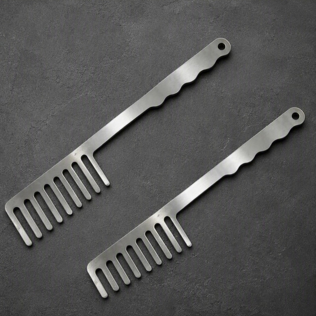 Stainless Steel Spaghetti Comb & Pasta Server | Easy Grip