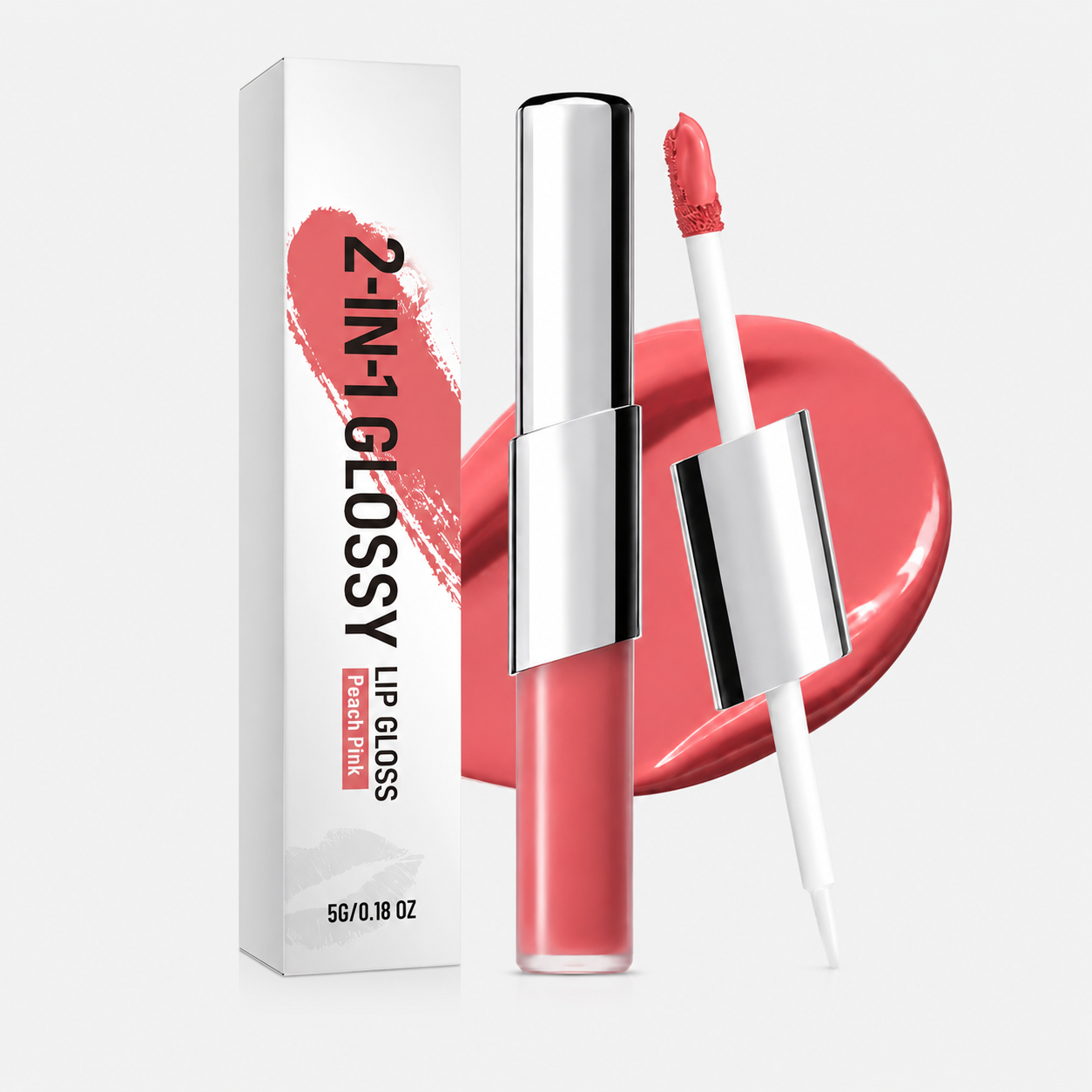 Dual-Ended Matte Lipstick & Clear Gloss | Perfect Twin Lip
