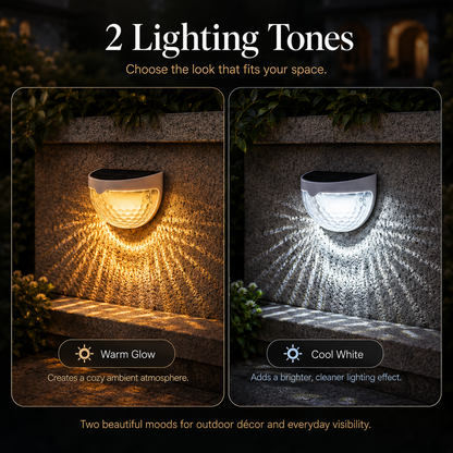 Solar Wall Lights Outdoor – Dusk-to-Dawn Garden Lights
