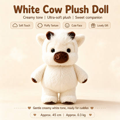 45cm Cow & Pig Plush Toys | Soft Animal Dolls