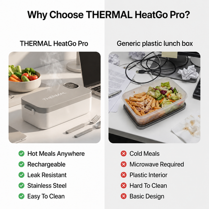 Rechargeable Electric Lunch Box | Portable Food Warmer