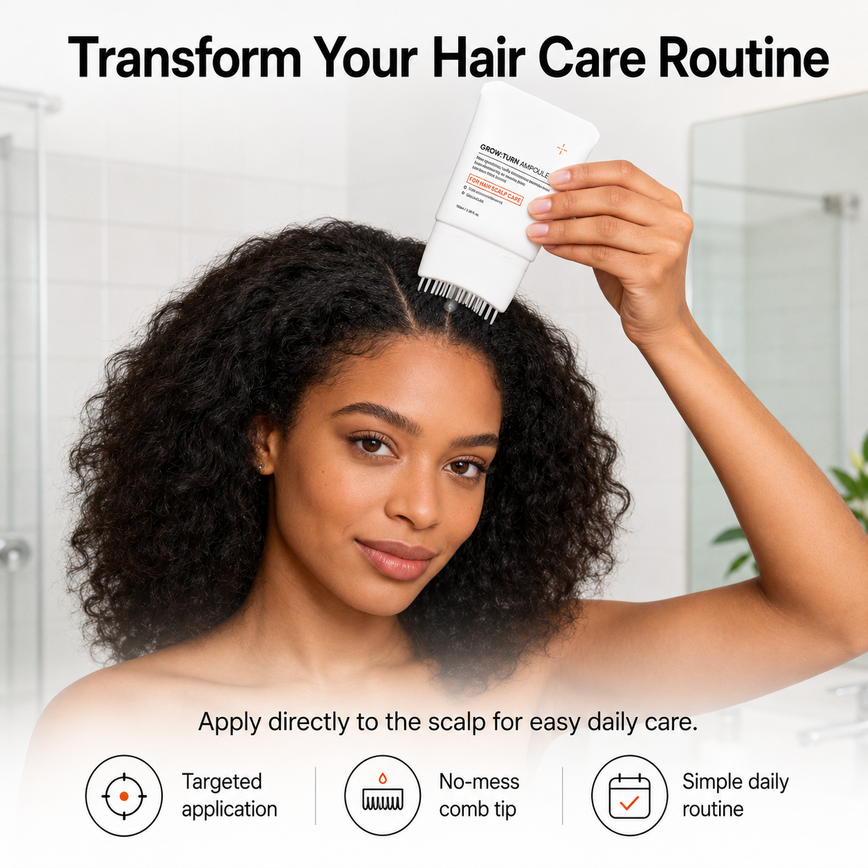 Scalp Care Ampoule with Comb Applicator
