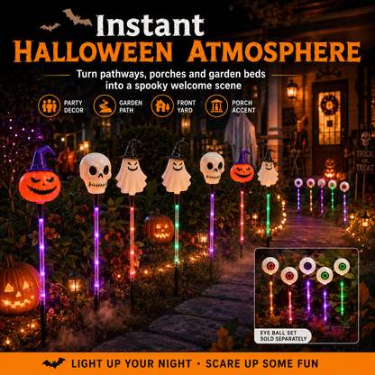 🎃 Solar Halloween Garden Stake Lights – Spooky Pathway Decor