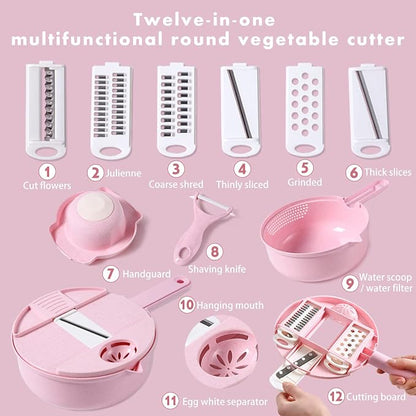12-in-1 Premium Vegetable Chopper & Kitchen Prep System