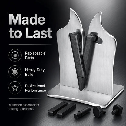 🔪Professional Stainless Steel Knife Sharpener – Fast Sharpening for Smooth, Wavy & Micro-Tooth Blades, Adjustable 16°-32°