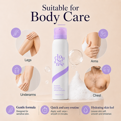 ✨  Gentle Hair Removal Mousse  | Easy At-Home Body Care