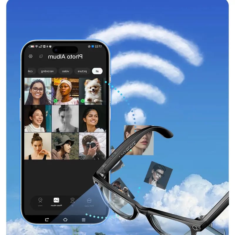👓 AI Smart Translation Camera Glasses – 8MP HD Recording, Bluetooth Audio & Real-Time Translation in 160+ Languages 🌐