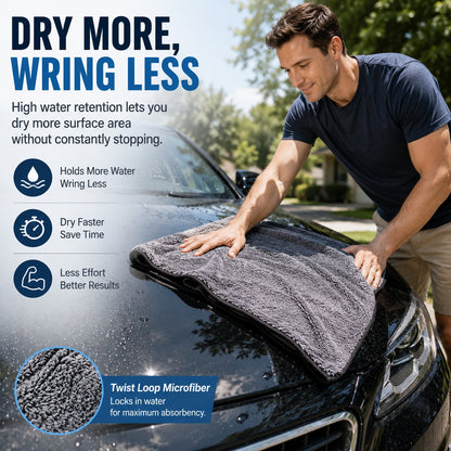Microfiber Car Drying Towel | Ultra Absorbent & Reusable