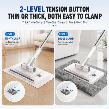 ✨ Slim Flat Floor Mop – 360° Flexible Wet & Dry Cleaning