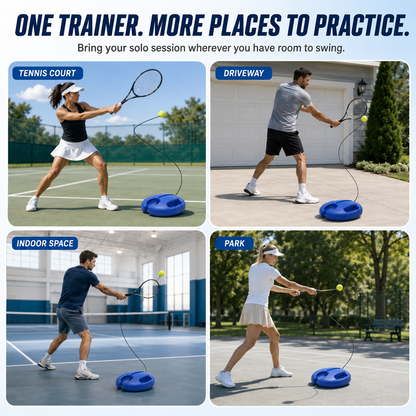 🎾Solo Tennis Trainer with 2 Rebound Balls | Practice Anywhere