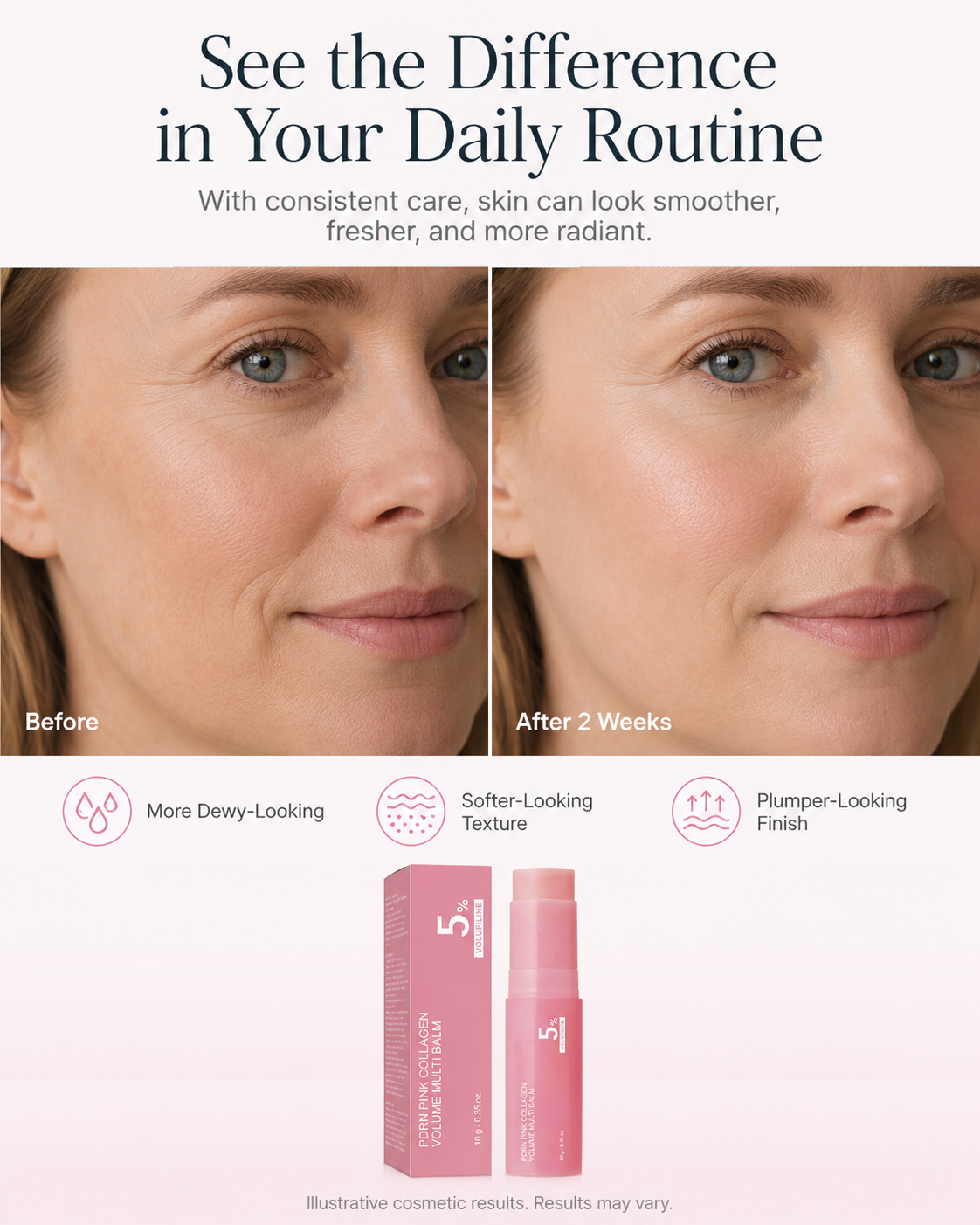💜LAST DAY - BUY 1 GET 1 FREE PDRN Pink Collagen Multi Balm Stick for Dewy-Looking Skin