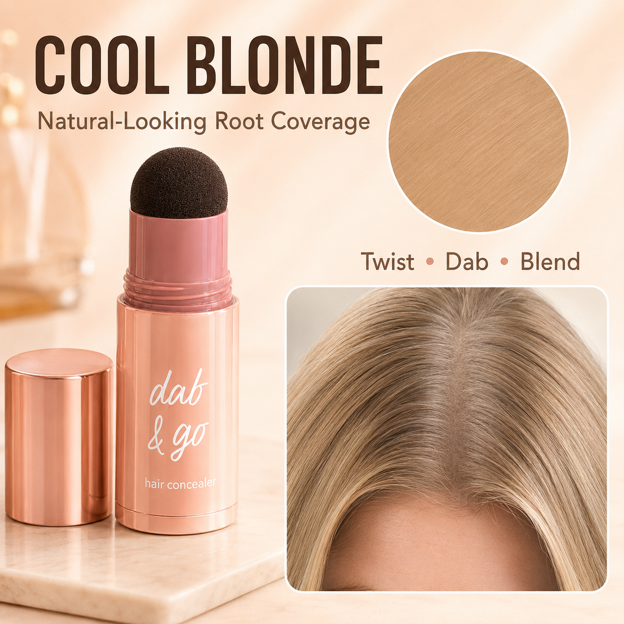 ✨ Instant Hairline Concealer Stick Waterproof Root Cover Up Powder 💖
