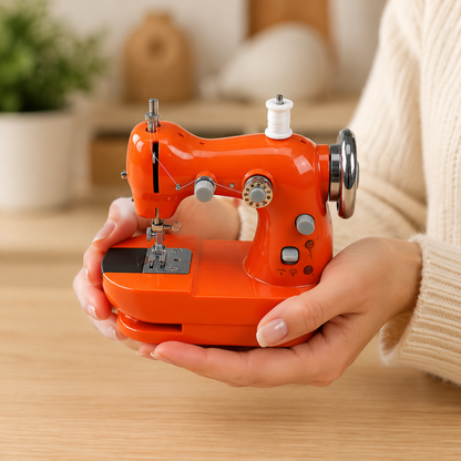 🧵 Mini Sewing Machine for Beginners | Portable Home Sewing Machine