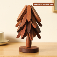 Walnut Finish [4 Panels + Base]