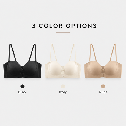 Front Clasp Strapless Bra | No-Slip Seamless Push-Up Bra