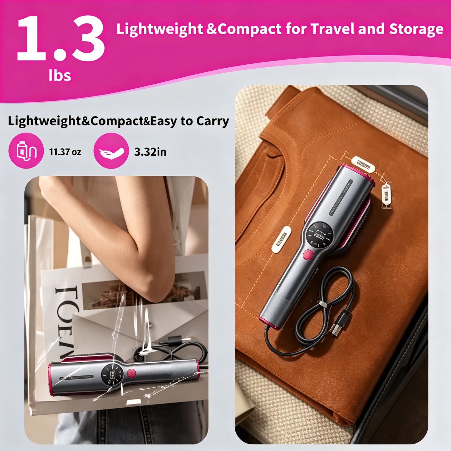 2026 Upgrade Garment Steamer for Clothes, Portable Travel Clothing Steamer Iron