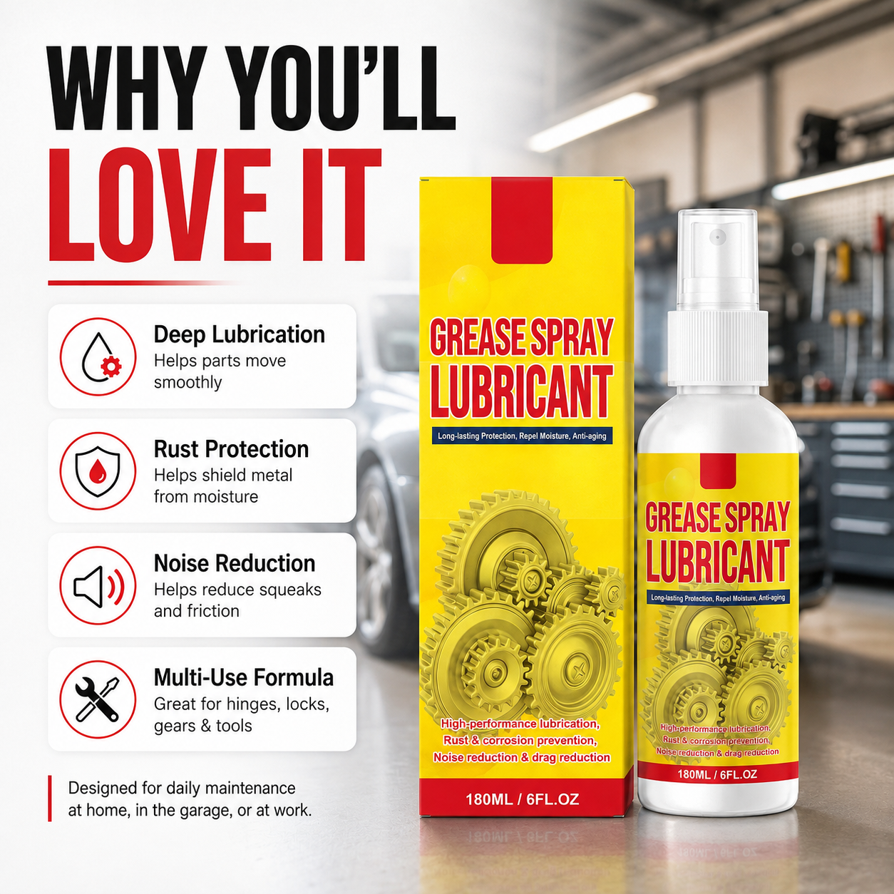 Limited-time 49% off⏰Anti-Rust Lubricant Spray & Rust Remover