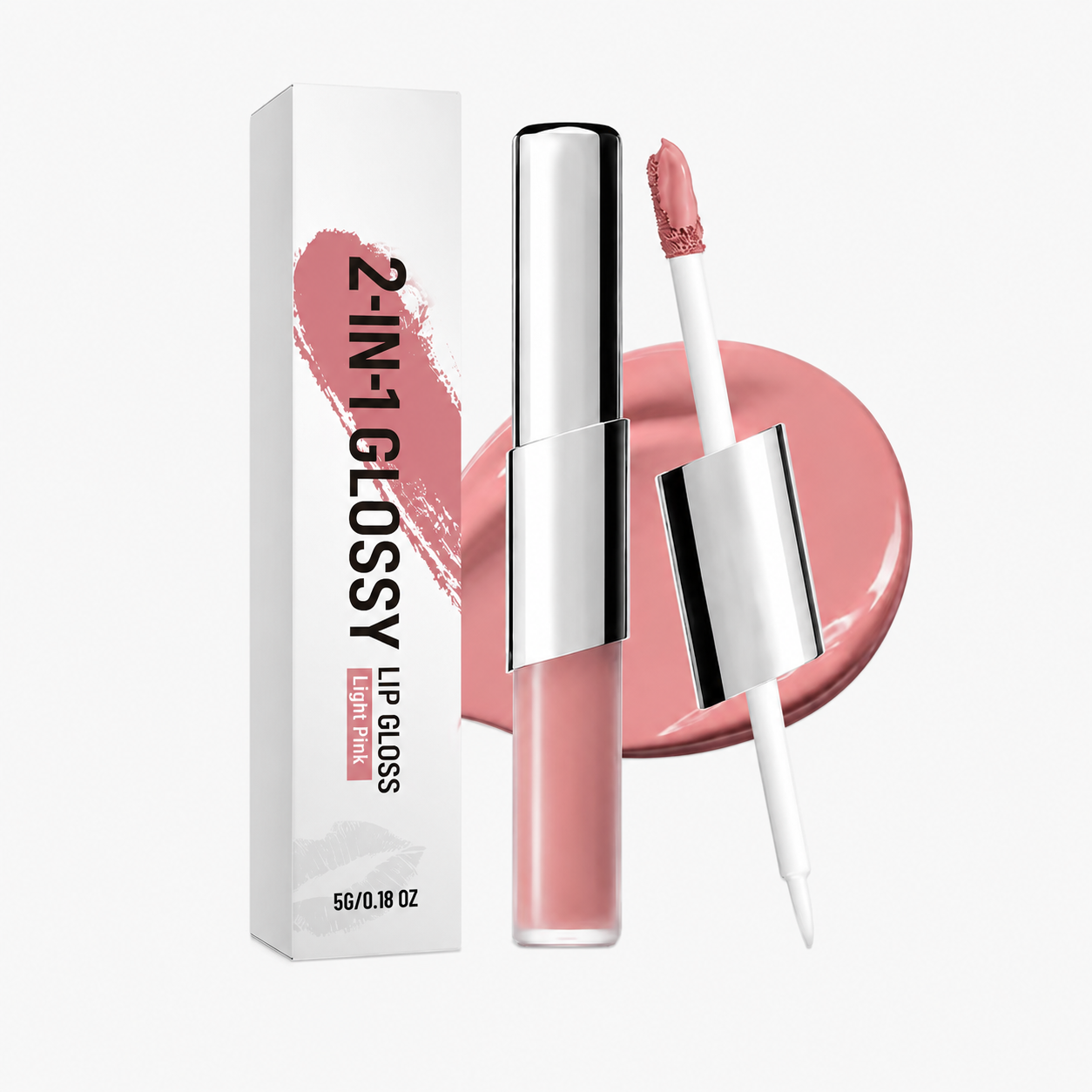 Dual-Ended Matte Lipstick & Clear Gloss | Perfect Twin Lip