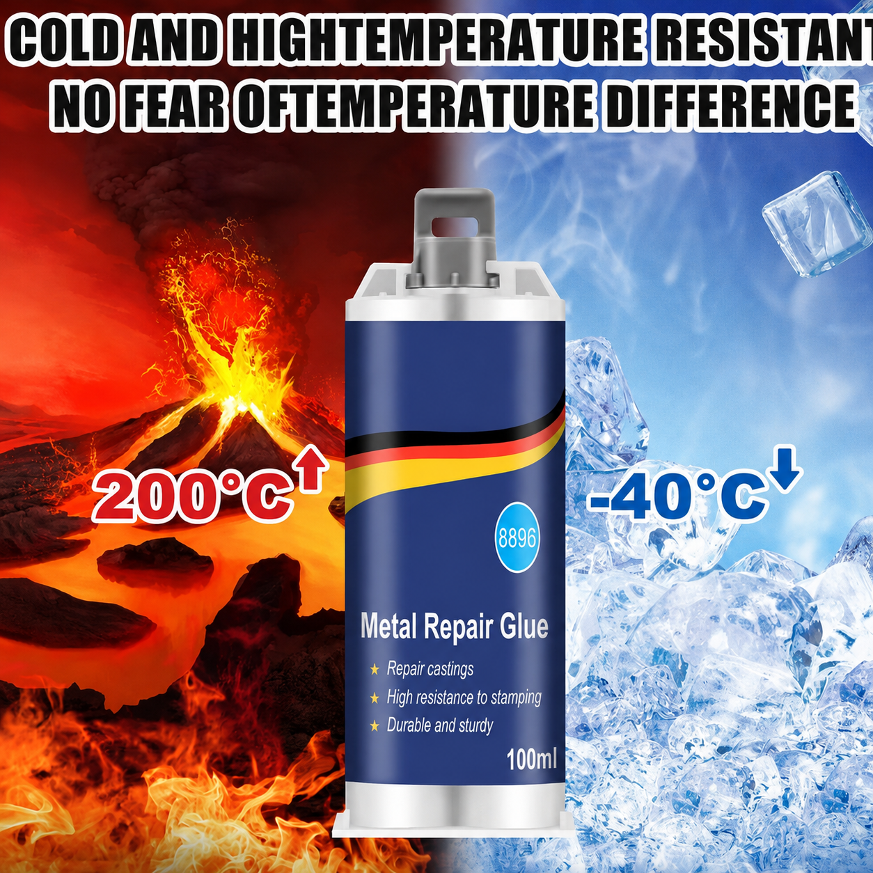 🔥AB Metal Repair Glue | Heavy-Duty Epoxy Repair Compound