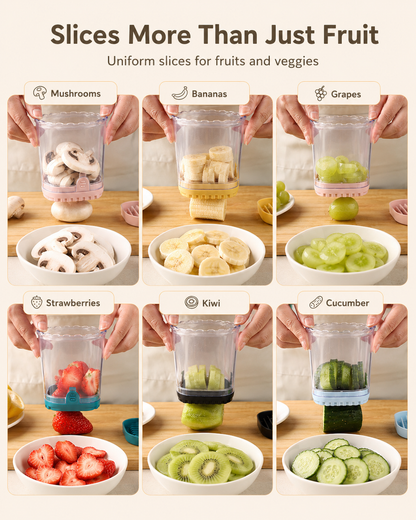 Stainless Steel Fruit & Vegetable Slicer | Even Slices