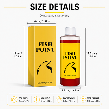 Fish Point Liquid Fish Attractant 100ml | Bait Booster