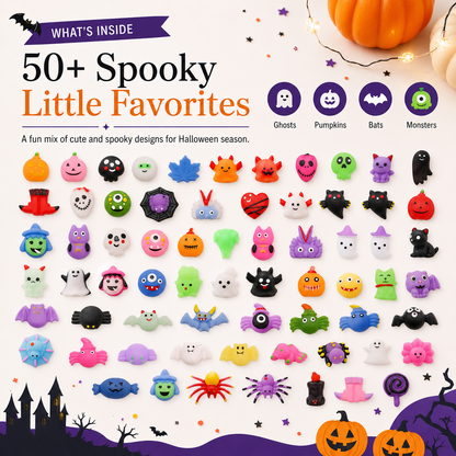 🎃 30 Mystery Squishies · Squeeze · Collect · Discover