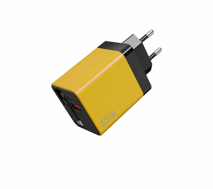 65W GaN Retractable USB-C Travel Charger | 3-in-1