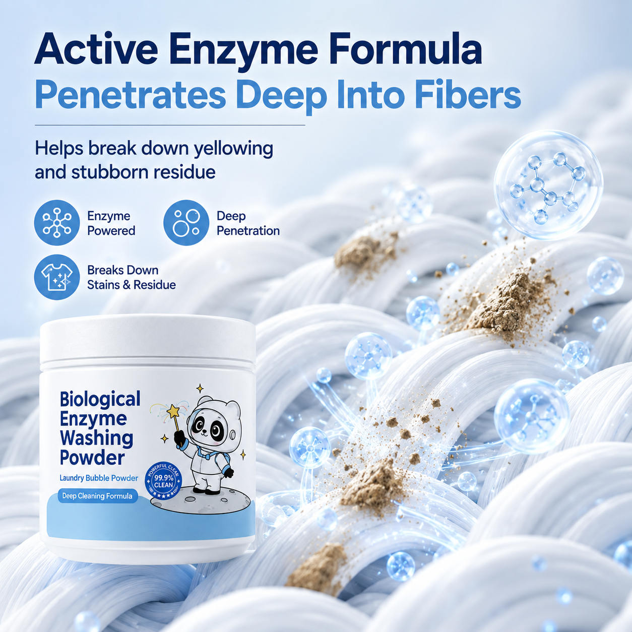 Biological Enzyme Laundry Powder | Cold-Water Cleaning