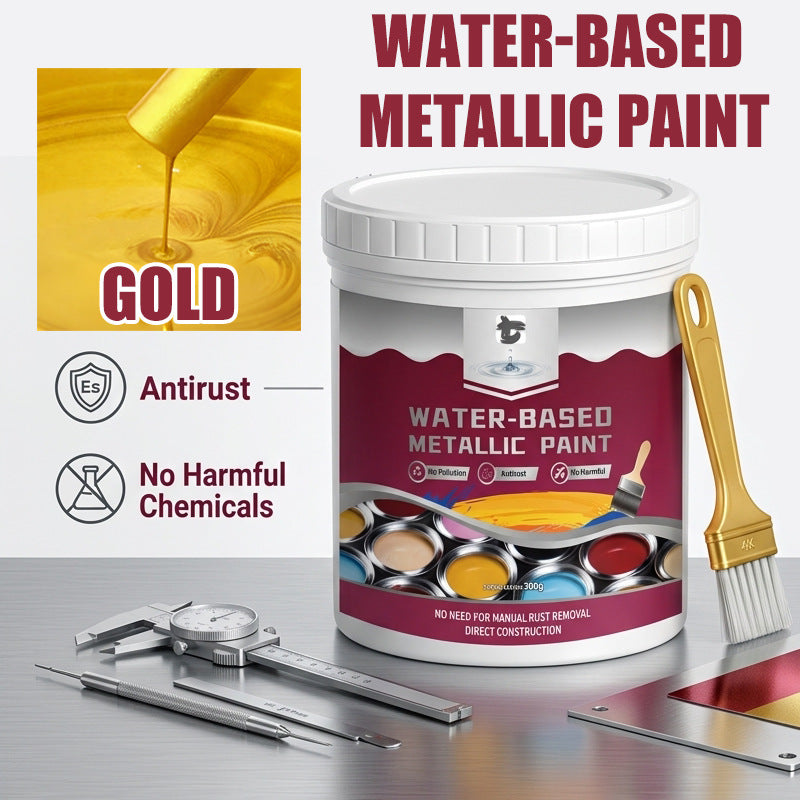 Rust Converter Metallic Paint – One coat stops rust, no sanding, no fumes.  🔨