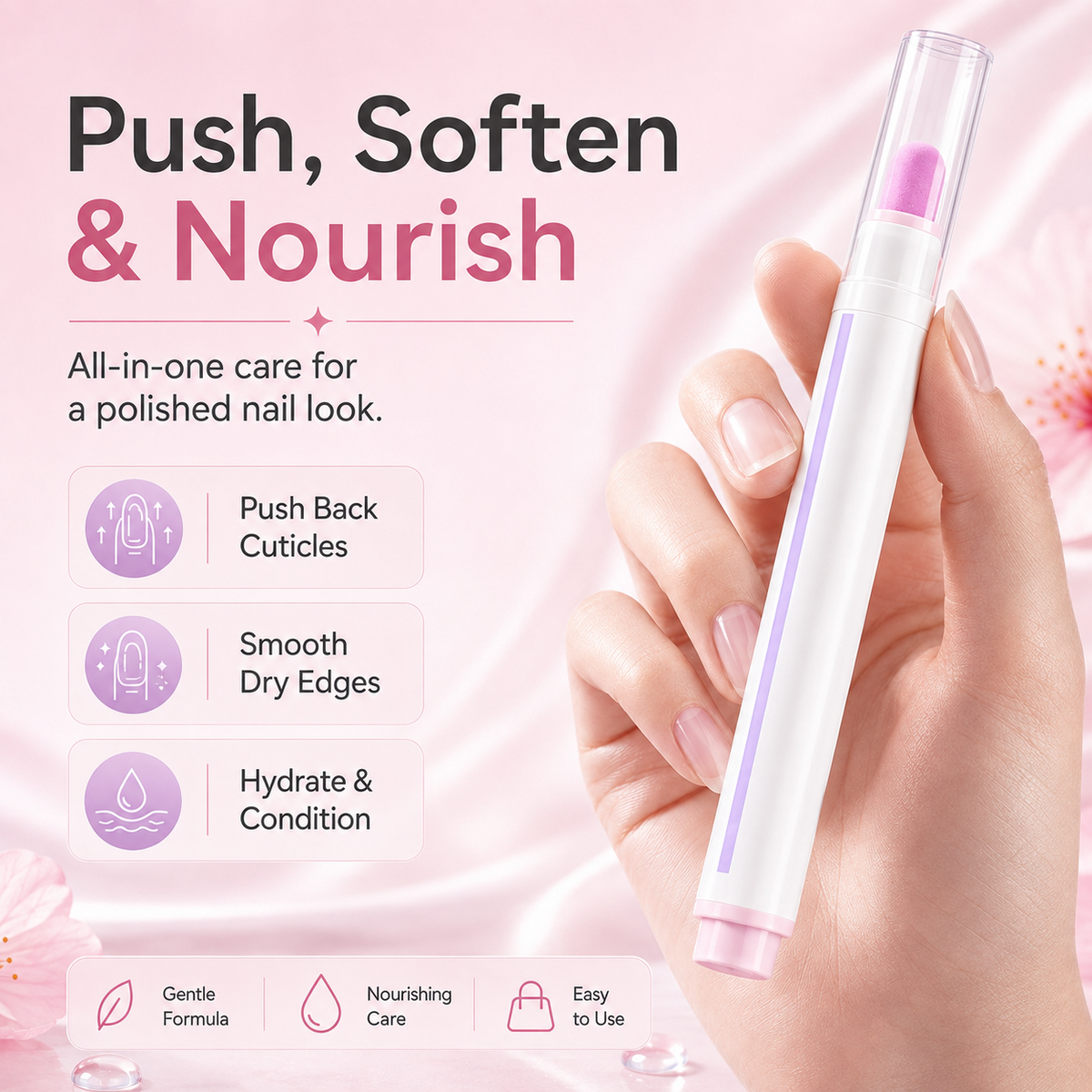 ✨ 2-in-1 Cuticle Oil Pen | Smooth, Nourish & Hydrate Cuticles