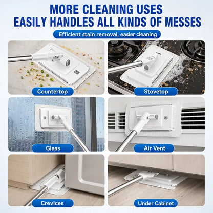 ✨ Slim Flat Floor Mop – 360° Flexible Wet & Dry Cleaning