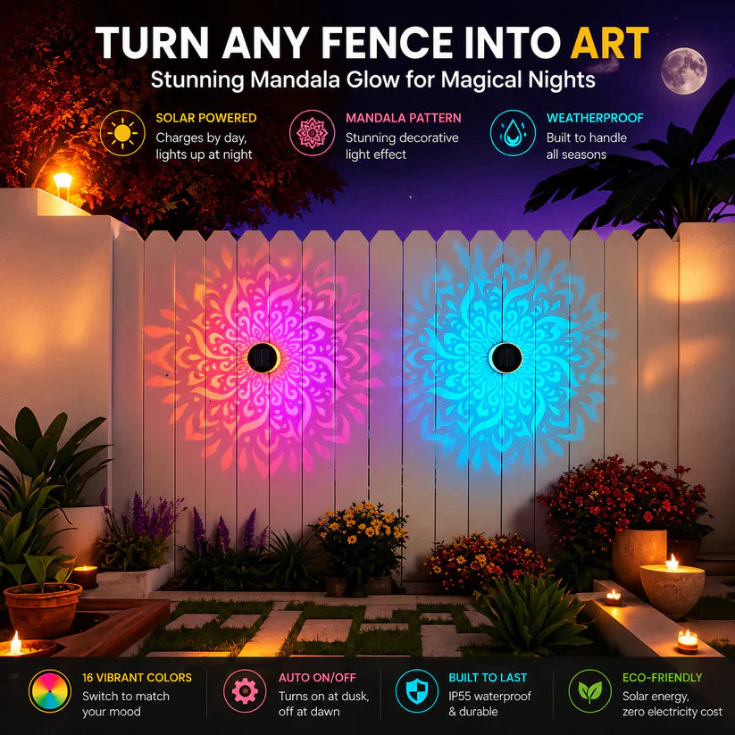 🎁Limited-time 50% OFF🌙 2026 New Solar Mandala Lights
