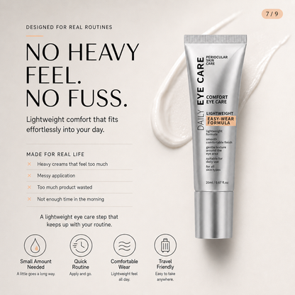 Daily Hydrating Eye Care Cream – Lightweight Moisture Comfort Formula