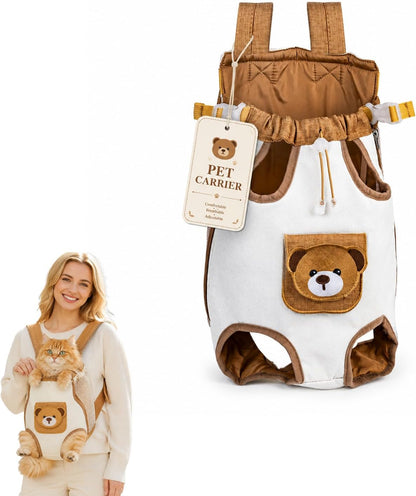 🐻 Stress-Free Travel for Your Pet – Cute Bear Carrier Bag