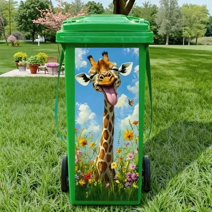 ✨ Creative Trash Can Sticker with Colourful Cartoon✨