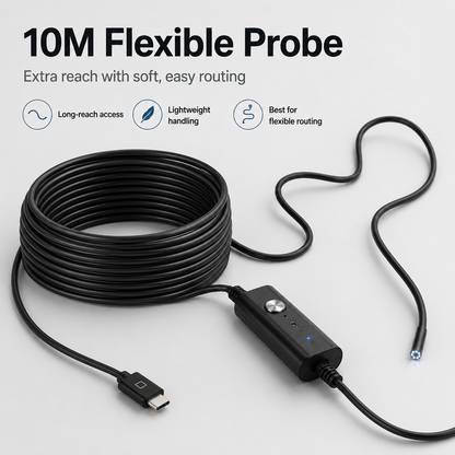 HD Endoscope Inspection Camera | 2M 5M 10M Waterproof Probe