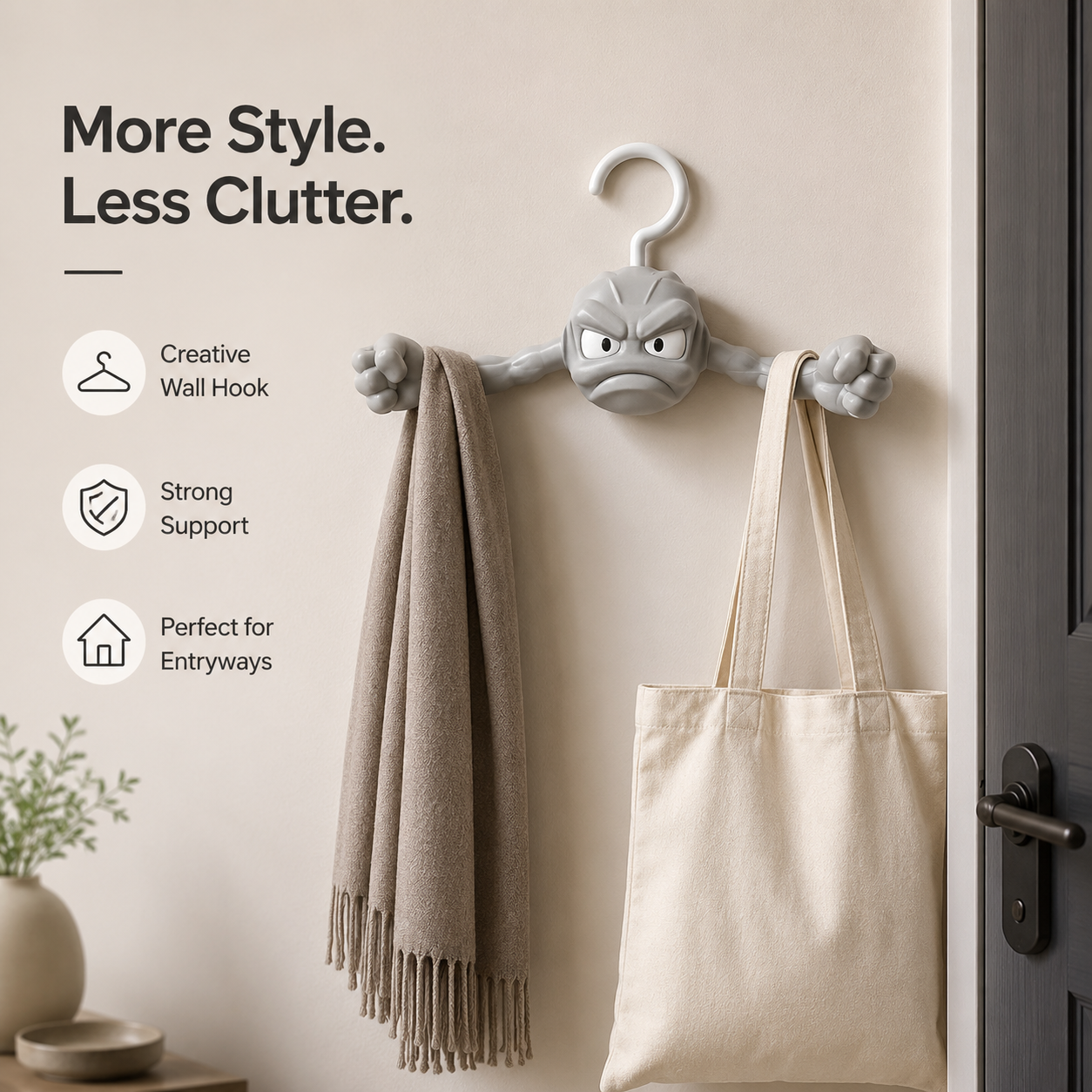 Creative Character Clothes Hanger | Multi-Use Hanger for Clothes & Towels