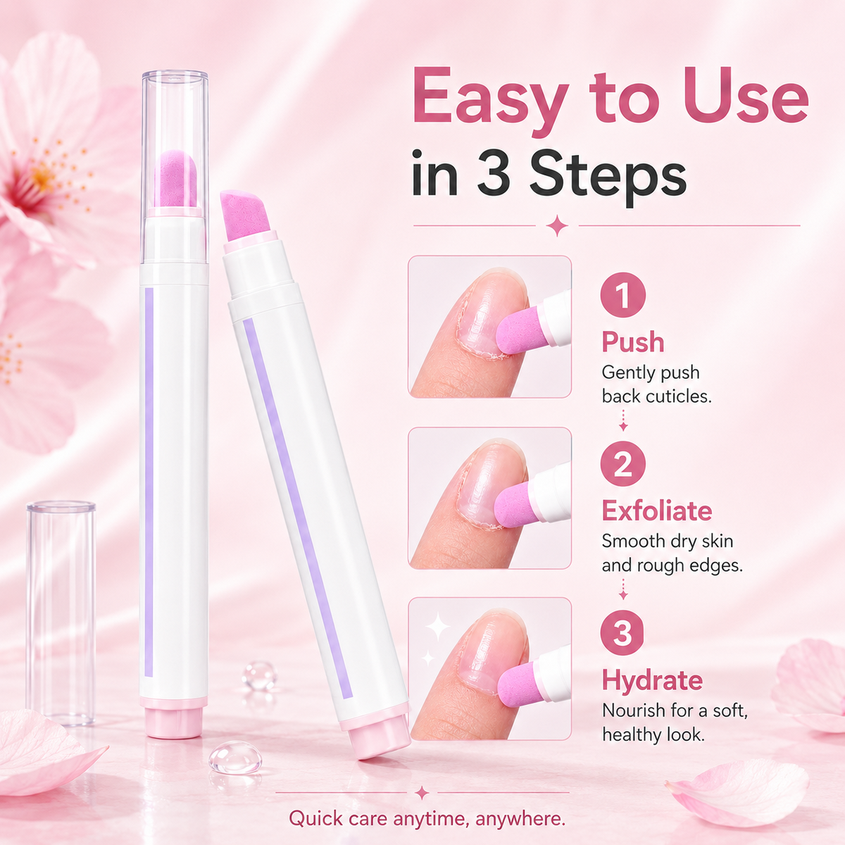 ✨ 2-in-1 Cuticle Oil Pen | Smooth, Nourish & Hydrate Cuticles