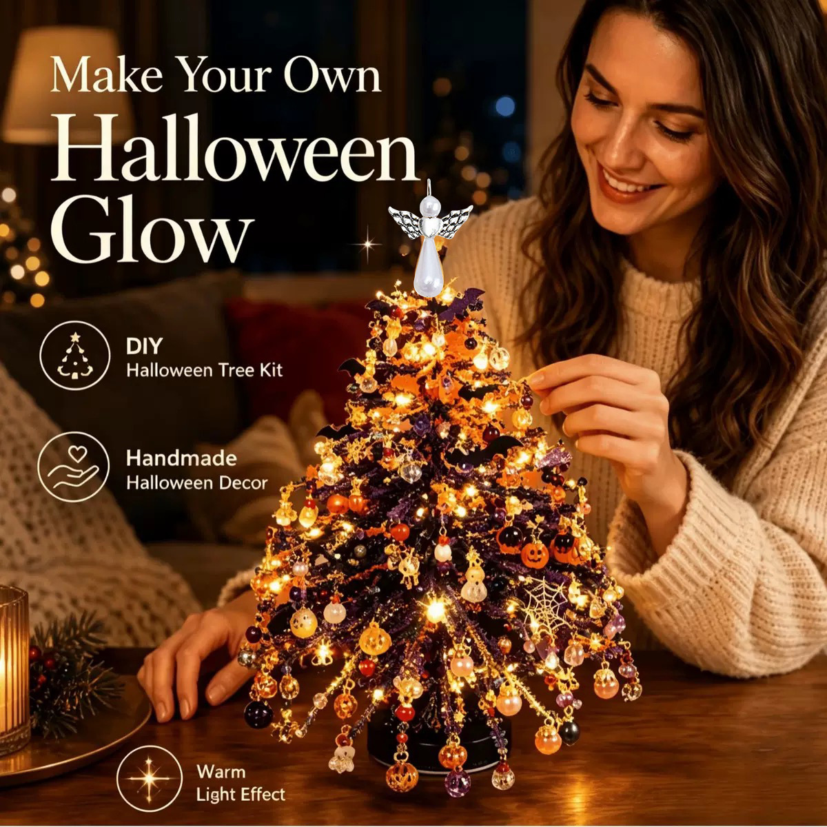 🎄DIY Beaded Christmas Tree Kit | Handmade Tabletop Holiday Decor