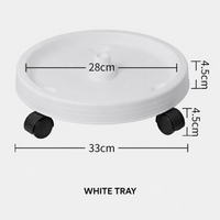 White mobile tray