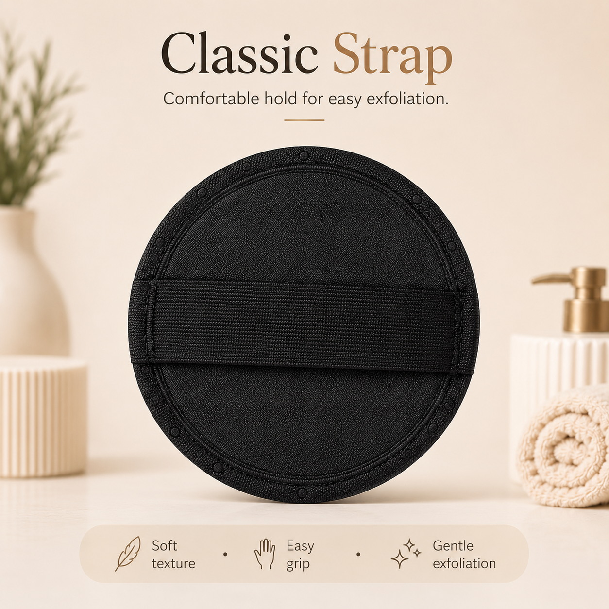 Gentle Grip Exfoliating Body Pad – Soft, Flexible & Non-Slip