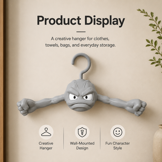 Creative Character Clothes Hanger | Multi-Use Hanger for Clothes & Towels