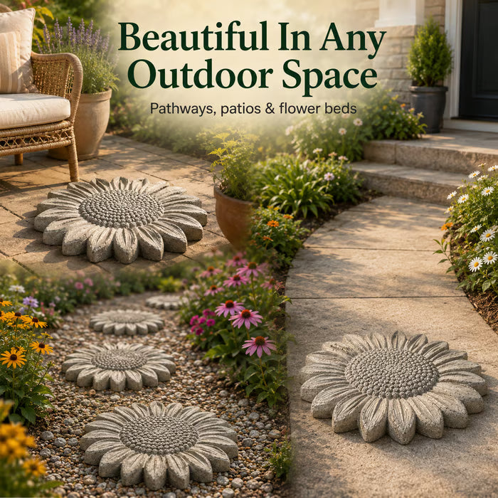 💥🌻Reusable Sunflower Stepping Stone Mold