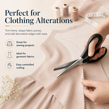 Zigzag Fabric Scissors – Shears for Sewing & Clothing