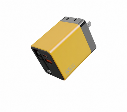 65W GaN Retractable USB-C Travel Charger | 3-in-1