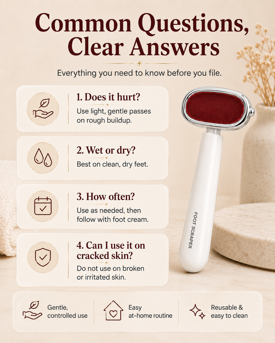 Foot Callus Remover for Rough, Dry Heels | At-Home Foot Care