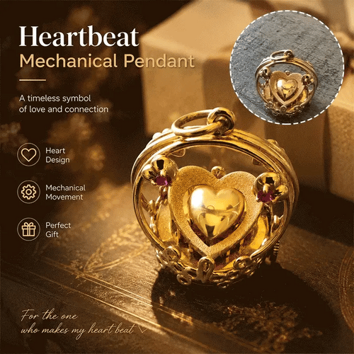 ❤️‍🔥Heartbeat Mechanical Heart Pendant | Meaningful Keepsake Gift